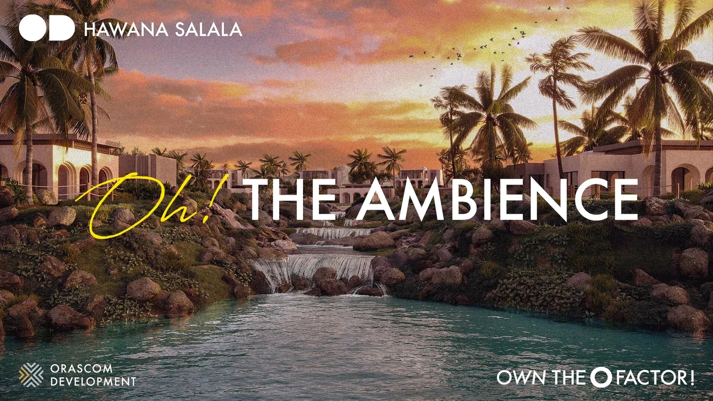 The O Factor Ambience artwork with tropical palms